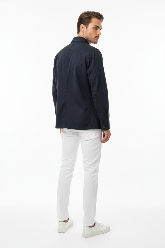Field Jacket Sun 68 Blu - Retro con Modello