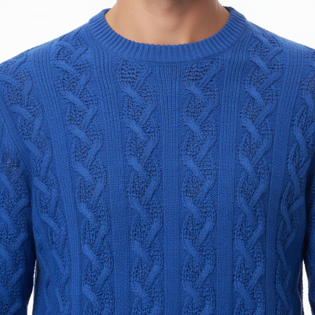 Maglione Trecce Scarano Napoli - Dettaglio Trecce e Collo