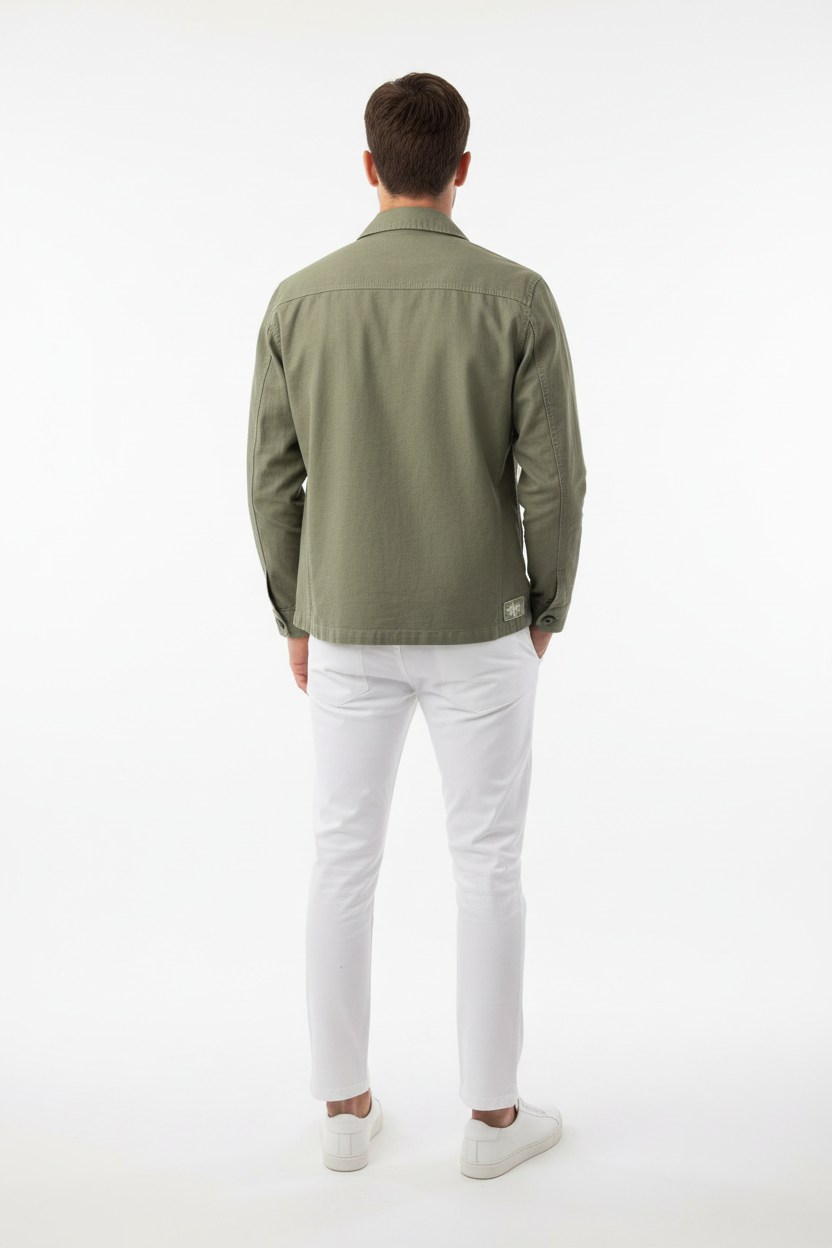Overshirt Cruna Verde - Retro con Modello