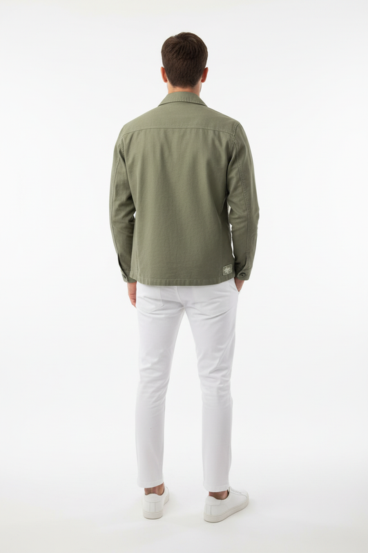 Overshirt Cruna Verde - Retro con Modello