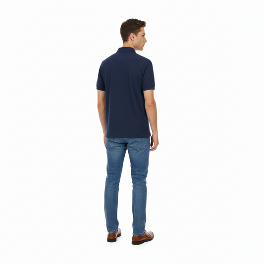 Polo Blu Navy Désirée - Retro con Modello
