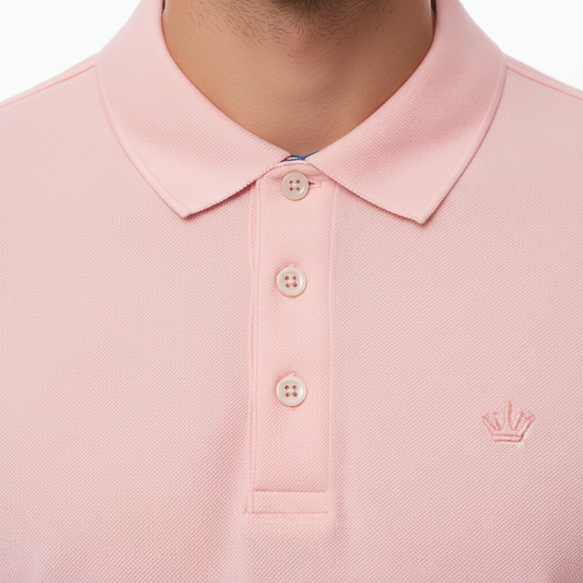 Polo Rosa - Dettaglio Colletto